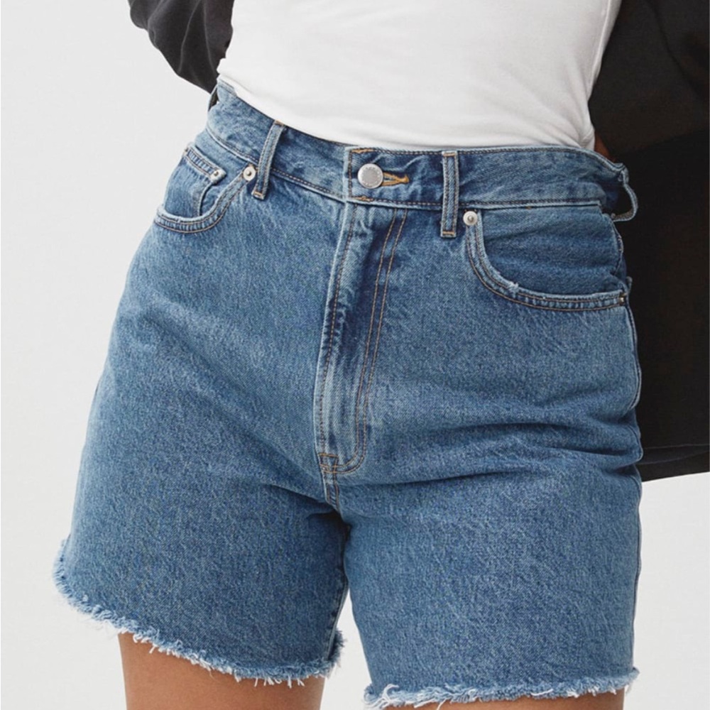 Everlane A Line Denim Shorts